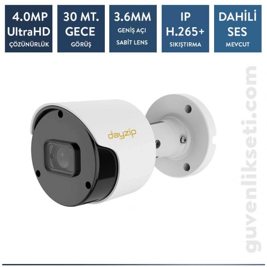 Dayzip DZ-4436 4MP IP Bullet Kamera Sesli